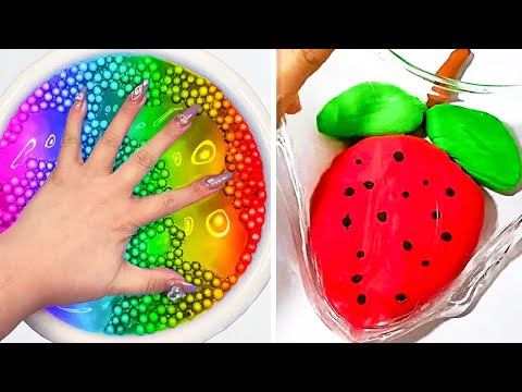 Видео: Расслабляющие АСМР-видео со слаймом для сна | Satisfying Slime No Talking ASMR 3699