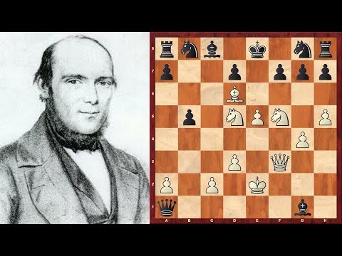 Видео: Шахматы. Андерсен - Кизерицкий. БЕССМЕРТНАЯ ПАРТИЯ Адольфа Андерсена!