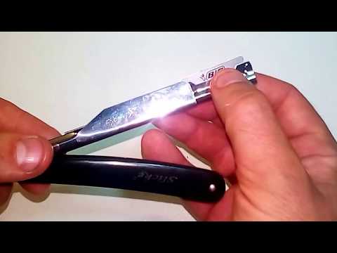 Видео: Опасная бритва со сменным лезвием. Шаветка.