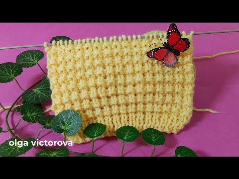 Видео: ВСЕГДА АКТУАЛЬНО, БЫСТРО, ПРАКТИЧНО. Рельефный узор спицами 1123 Узоры спицами KNITTING PATTERNS