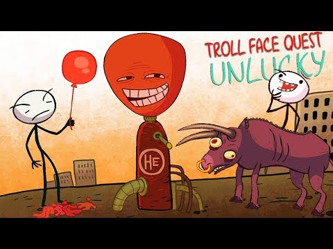 Видео: ОЧЕНЬ СТРАННЫЕ НЕУДАЧИ! Веселая игра Troll Face Quest Unlucky от Cool GAMES