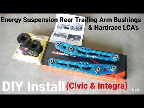 Видео: Как установить сайлентблок заднего продольного рычага подвески Energy Suspension | Project Civic ...