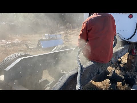 Видео: Дальнобой по США! Долгожданный пескоструй!!!