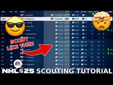 Видео: Учебное пособие по скаутингу в NHL 25 | Отслеживайте более 200 игроков каждый сезон!