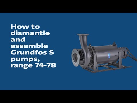 Видео: Как демонтировать и собрать насосы Grundfos S, диапазон: 74–78