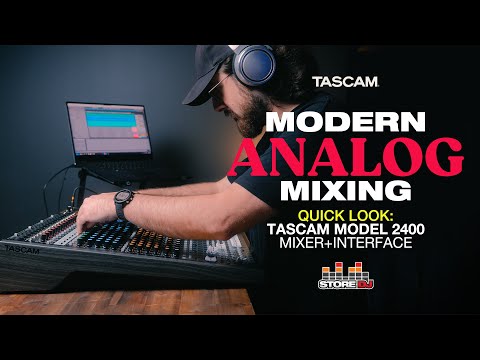 Видео: Краткий обзор: микшер / интерфейс Tascam Model 2400 | Аналоговое микширование + современный функц...