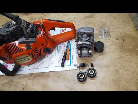 Видео: Сборка Хускварна 137 на б/у поршневой оригинал. Капиталка - часть 3