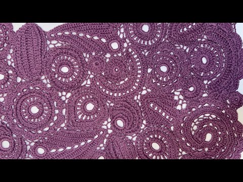 Видео: Шитая сетка в ирландском кружеве.🪡🧵🕸️✂️