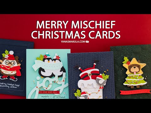 Видео: Веселые шалости с Spellbinders — необычные, уютные и готовые к Рождеству!