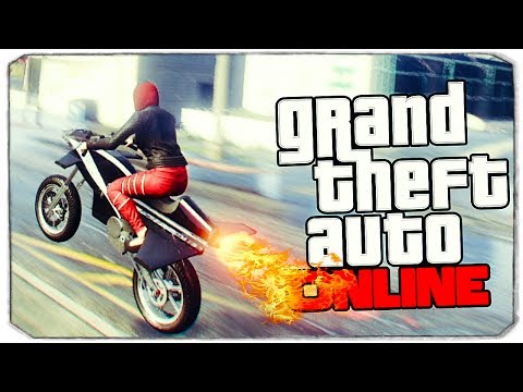 Видео: GTA Online: ТРЮКИ НА ЛЕТАЮЩЕМ БАЙКЕ! (OPPRESSOR)