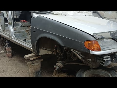 Видео: Кузовной ремонт ваз 2115. Часть 2#ваз2115#лада