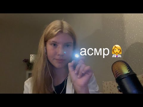 Видео: асмр мед осмотр👩‍⚕️🩺|проверка:на вши,зрение и слух