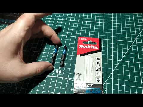 Видео: 50мм биты азиатского (японского) стандарта Makita PH2 E-08763