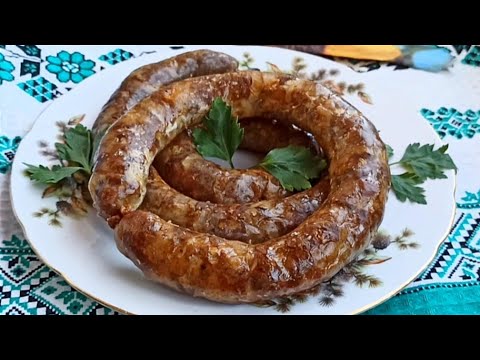 Видео: К Пасхе! Бабушкин рецепт! Колбаса домашняя из свинины на смальце жареная👍