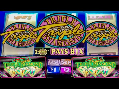Видео: Классический слот Triple Triple Diamond Casino Old School с тремя барабанами