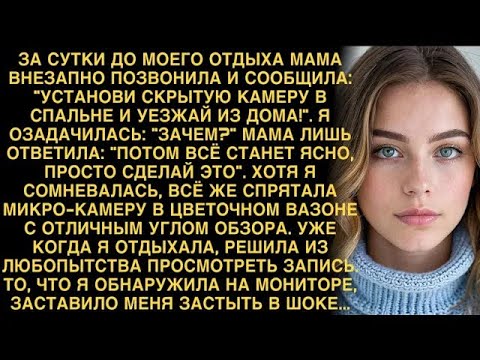 Видео: МАМА ВЕЛЕЛА ПОСТАВИТЬ КАМЕРУ В СПАЛЬНЕ  ЗАПИСИ ШОКИРОВАЛИ МЕНЯ  ТЕПЕРЬ Я ЗНАЮ ПРАВДУ О МУЖЕ!