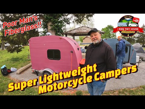 Видео: Обязательно посмотрите! 2. Суперлегкие мотоциклетные кемперы из стекловолокна для бедных.