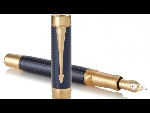 Видео: Обзор перьевой ручки Parker Duofold Prestige Centennial Blue Chevron GT