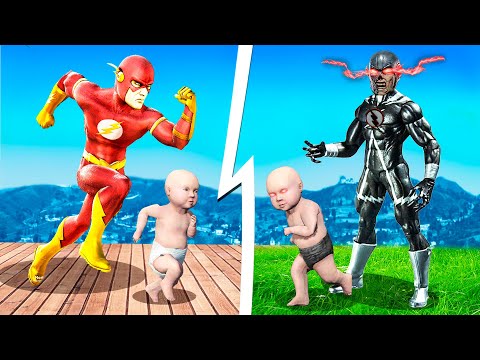 Видео: Флэш Отбасы vs Қара Флэш Отбасы (GTA V)