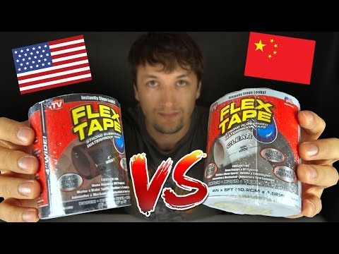 Видео: Американская VS Китайская Сверхпрочная Лента / Тестирую FLEX TAPE