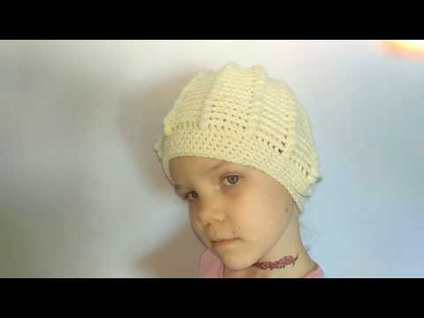 Видео: Шапочка крючком