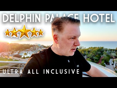 Видео: Отель DELPHIN PALACE 5 звезд Ultra All Inclusive — полный обзор! Пляж Лара, Анталья, Турция!