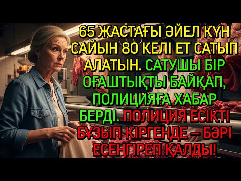 Видео: 65 жастағы әйел күн сайын 80 келі ет алды. Бір күні сатушы бір оғаштықты байқады…