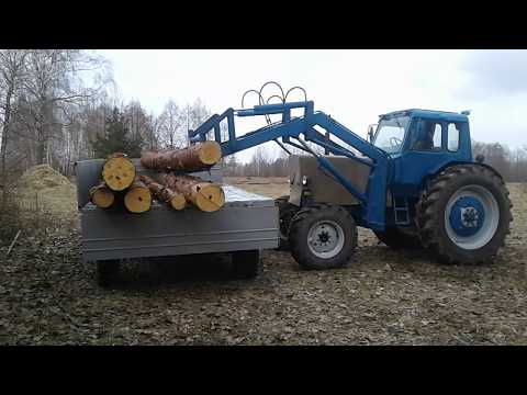 Видео: погрузка леса МТЗ 82