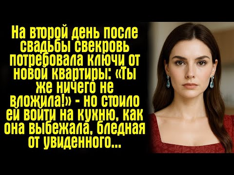 Видео: На второй день после свадьбы свекровь потребовала ключи от новой квартиры_ «Ты же ничего не вложила!