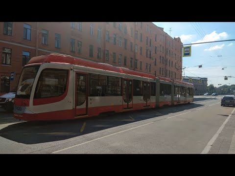 Видео: Трамвай №3 (Садовая - Кузнечный - Литейный - Садовая) КТМ-31 б.7420 (29.07.2018)