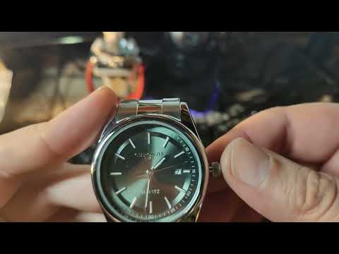 Видео: Распаковка мужских кварцевых наручных часов Chronos CH3701LV