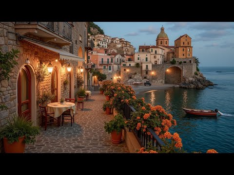 Видео: Итальянские Вибрации и Средиземноморская Музыка | Уютный Ужин на Свежем Воздухе | Прибрежные Мечты