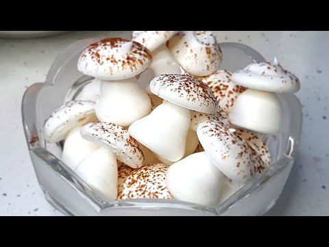 Видео: Сладкие ГРИБОЧКИ. Французская меренга рецепт // Sweet MUSHROOMS. French meringue recipe.