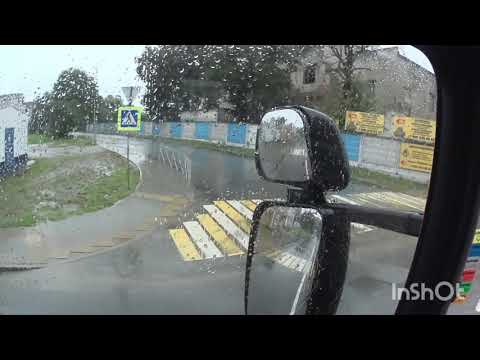 Видео: г.Черняховск Калининградской обл., вид из кабины Скании. Chernyakhovsk town of Russia. Scania truck