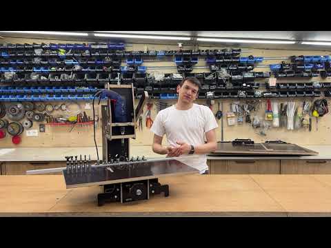Видео: Присадочный станок для мебели. Аналог Blum minipress.