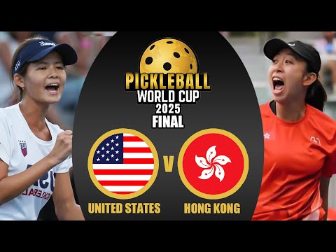 Видео: США против Гонконга | Финал чемпионата мира по пиклболу 2025 | Лучшие моменты женского, мужского ...