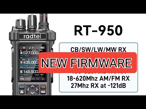 Видео: Новые функции Radtel RT950, прошивка V22
