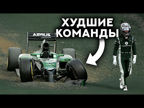 Видео: Худшие команды в Формуле-1