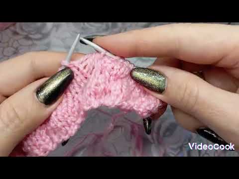Видео: Візерунок "Буфи" спицями.
