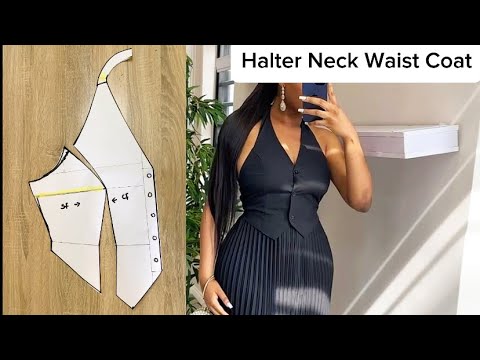 Видео: Как раскроить и сшить пальто с халтер-воротом — ПОДРОБНО