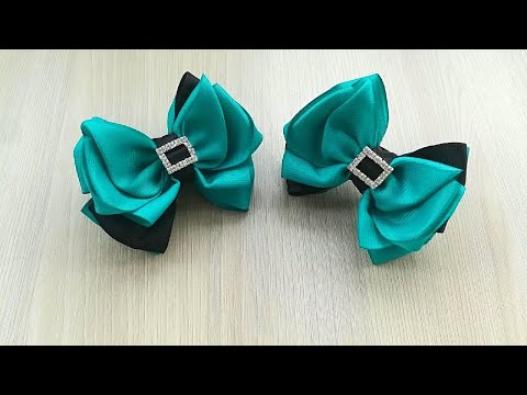 Видео: Бантик из ленты 🎀 Ribbon bow 🎀 laço de fita