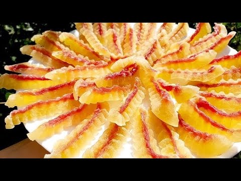 Видео: цукаты из арбуз # не выбрасивайте кожуру арбуза #самый вкусный сухофрукт на зиму #
