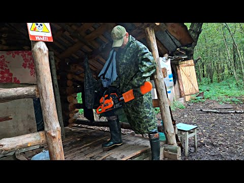 Видео: ЖИВУ ОДИН В ЛЕСНОЙ ИЗБЕ . РЫБАЛКА С НОЧЁВКОЙ НА ЖЕРЛИЦЫ И СПИНИНГ . БАНЯ НА БЕРЕГУ РЕКИ .