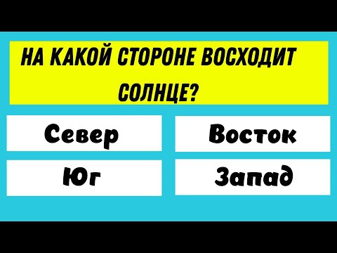 Видео: Тест на эрудицию онлайн! 30 интересных вопросов!