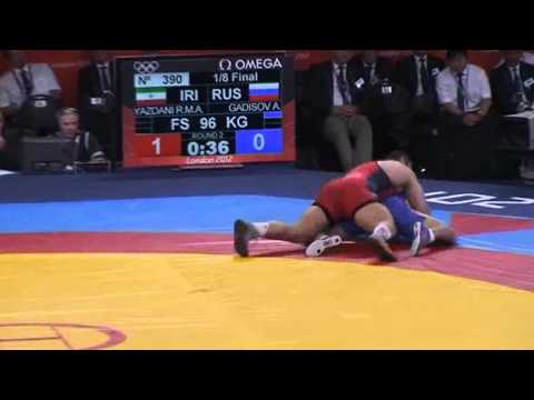 Видео: ОИ-2012 Абдусалам Гадисов - Реза Яздани (Иран) 96 кг.