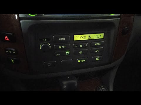 Видео: Land Cruiser 100 восстановление подсветки элементов салона (блока климат контроля, АКПП и др.)