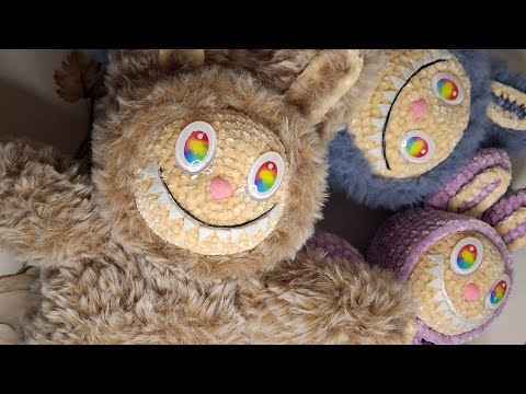 Видео: Лабубу из меховой пряжи.  Часть вторая 