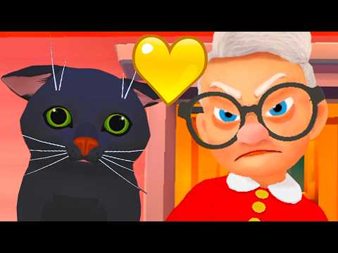 Видео: Кот и Бабка 2 #3 Симулятор черного кота Cat from hell 2 с Кидом на пурумчата
