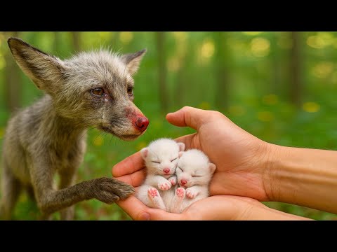 Видео: С слезами на глазах, мать лиса привела 2 маленьких лисёнка 🦊 ко мне — у неё не было другого выбора.