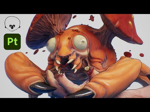 Видео: Как нарисовать покемона вручную в Substance Painter | Урок